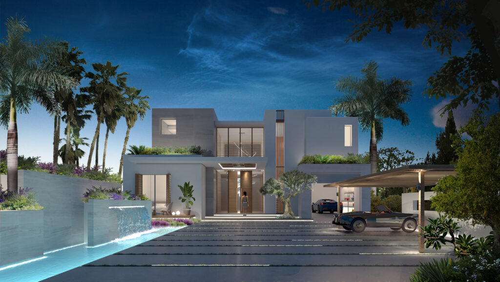 Entravce view night m2